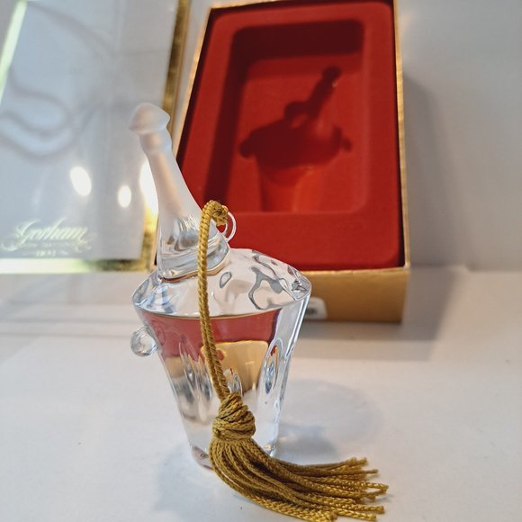 Gorham 2000 Champagne Bucket Christmas Tree Ornament USA - Picture 5 of 7